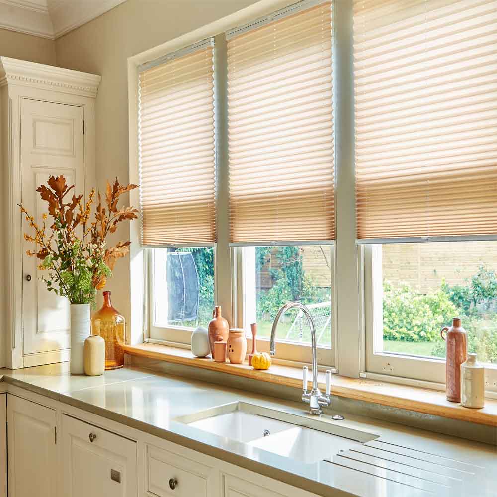Pleated blinds in Torquay
